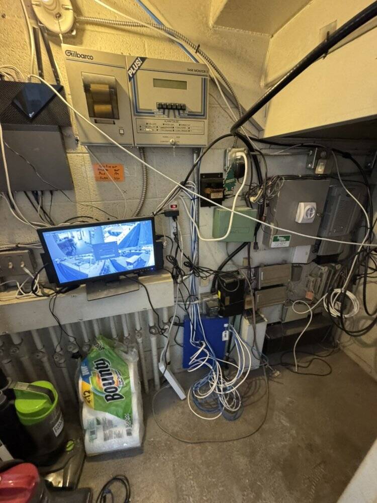Before cable cleanup